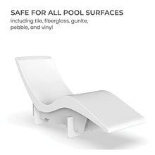 Aqua Chairs Aqua Outdoors in-Pool DEEP Ledge Chaise Set with Headrest Pillows and Table White Granite