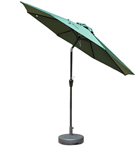 QZQHNYJ New Sun Parasol Umbrella Garden 9ft Outdoor Patio Garden Table Umbrella W/Tilt Adjustment, Perfect for Outdoor, Beach Commercial Event Market, ng, Poo, Large