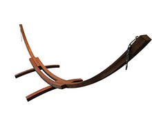 Petra Leisure 14 Ft. Wooden Arc Hammock Stand. 450 LB Capacity. Teak Stain Finish