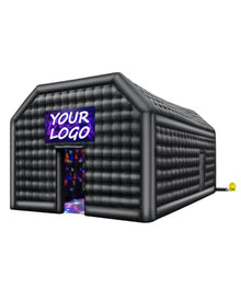 VEVOR Inflatable Nightclub Party Tent with Disco Lights, 26.2 x 19.7 x 13.1 Ft, Black