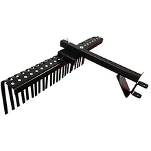 Field Tuff Heavy Duty Sleeve Hitch Landscape Rake, Black, 48 Inch Wide