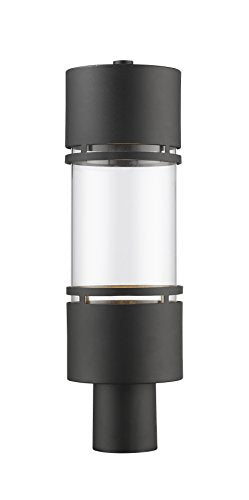 Z-Lite 553PHB-BK-LED Outdoor LED Post Mount Light, Black 19.63x5.88x5.88