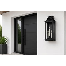 Maxim Lighting Savannah Vx 3-Light Outdoor Wall Light | Black Oxide Finish | Clear Glass Shade | Traditional Outdoor Light Fixture | Ideal for Porches, Patios & Garages | Wet Rated | 40916CLBO