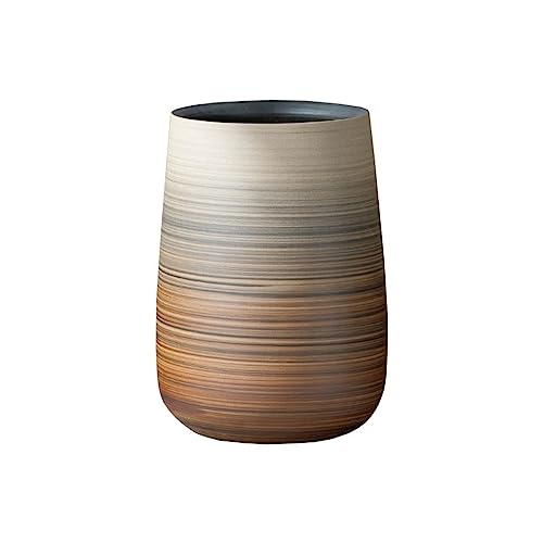thalo Planter Pots Ceramic Floor-to-Ceiling Flowerpot Extra Large Creative Decoration Decoration Living Room Home Green Planting Tree High Deep Basin Plant Container Accessories (Color : B)