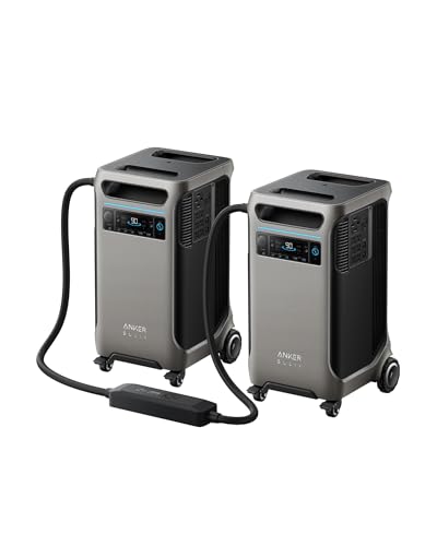 Anker SOLIX F3800 Portable Power Station and Double Power Hub, 7,680Wh