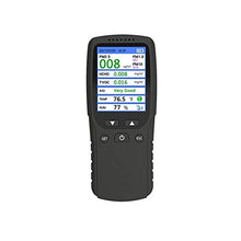 VCDUXMQLK 8 in 1 Digital Display High Accuracy PM2.5 PM10 PM1.0 TVOC HCHO Detector Air Quality Analyzer with Thermometer and Hygrometer
