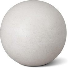 Emissary Terrazzo Gazing Ball 32 in. Matte White Outdoor Garden Sphere