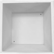Pemberly Row 2-Piece Modern Style Steel Planter Set White