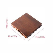 QUANGJN Pcs Plants Saucers Square Root Carved Solid Wood Base Vase Fish Tank Table Decoration Crafts Ornaments Bracket Tray Base Plant Pot Saucers,