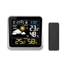 Digital Alarm Clock Multifunctional Indoor and Outdoor Temperature Humidity Meter Weather