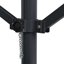 KGPWRCVD Water-Repellent Free Standing Awning 236.2x118.1 Inch with Powder Coated Steel Frame, Double-Sided Polyester Canopy for Patio Garden Shade