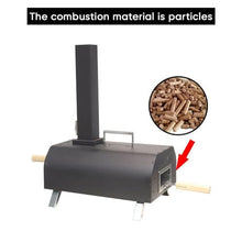 Yioryo 11 Inch Outdoor Pizza Oven - Wood Pellet Outdoor Pizza Oven with Intergrated Thermometer, Pizza Oven Outdoor, Portable Stainless Steel Pizza Oven