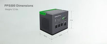 Schneider OffGrid 517Wh Portable Power Station, PPS500 Portable Solar Generator with Wireless Charging Pad, for Camping or Home