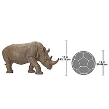 Design Toscano South African Rhino Outdoor Garden Statue, 34 Inch, Polyresin,