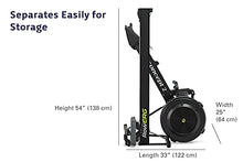 Concept2 RowErg Indoor Rowing Machine - PM5 Monitor, Device Holder, Adjustable Air Resistance, Easy Storage Black