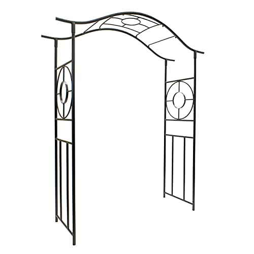 Achla Designs Tuscany Arbor Wrought Iron Garden Arch
