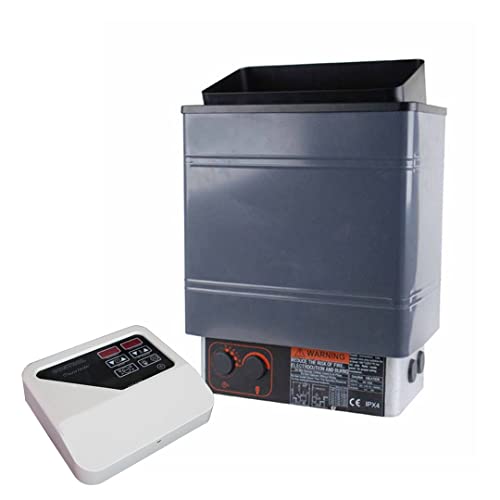 GOOSENECK 8Kw 240V Sauna Heater Stove with Outer Digital Controller and Aluminum Panel for Spa Sauna Room Indoor