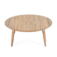 roomfitters Outdoor Chat Set 4 Piece Acacia Wood Rope Woven Seating Cushioned, Natural Black