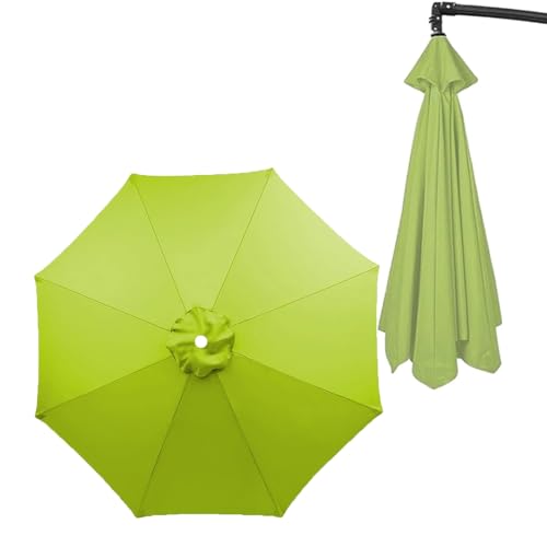 FKTHYO Parasols Garden Umbrella Cover 300cm/2.7M/2.300cm/2M Durable Replacement Canopy for Cantilever Parasol with 6 or 8 Arms Parasols,Green-250cmX130cm