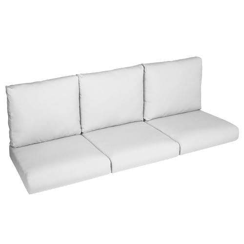 Sorra Home Sunbrella Outdoor Deep Seating Sofa Set Cushion, Tan 18 Pound