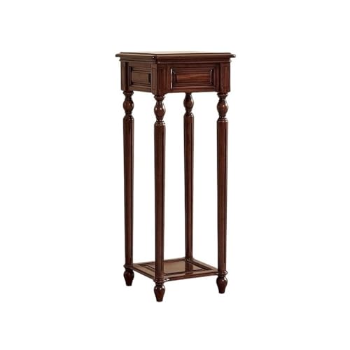 WOAITIANTIAN Vase Stand American Classical Black Walnut Flower Rack, Indoor Living Room Tall Leg Plant Stand(Large)