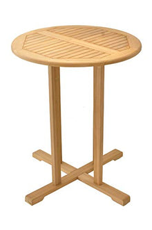 WholesaleTeak Grade-A Teak Wood Giva 36" Round Bar Table #17GV