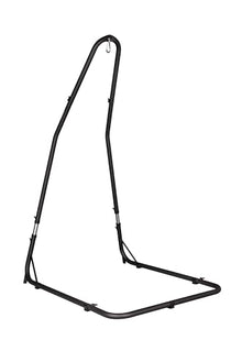 LA SIESTA® XL King Domingo Hammock Chair & Steel Stand - Weatherproof, Hanging Hammock Chair with Stand - Indoor Outdoor Swinging Chair, Bedroom Porch Hammock Swing Chair with Stand - Sea Salt