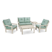 Vineyard 5-Piece Deep Seating Set (Mahogany/Sesame)