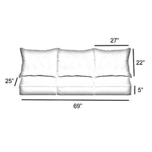 Mozaic AMZ277021SC Indoor/Outdoor Sofa Pillow and Cushion Set, Grey Zebra