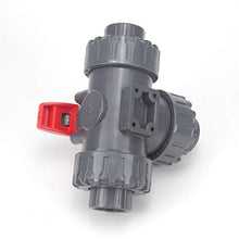 Garden Tap Connector Water Pipe Connectors, 1pcs Three-Way Ball Valve Inner 20-50mm L/T Type Multiple Control Valve(T Style,DN50(63mm))