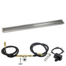 American Fire Glass Spark Ignition Fire Pit Kit (SS-LCBKIT-N-72), Trough Pan, Natural Gas, 72x6-Inch