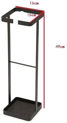 LASEVE Umbrella Stand, Garden Metal Umbrella Stand Outdoor House Entrance Umbrella Stand Parasol Design Home Garden (Color : Black, Size : One Size)
