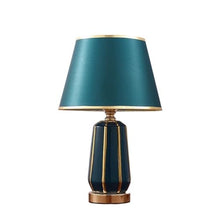 WOAITIANTIAN Desk Lamps Nordic Ceramic Bedside Lamp with Remote & Stepless Dimming(Green)