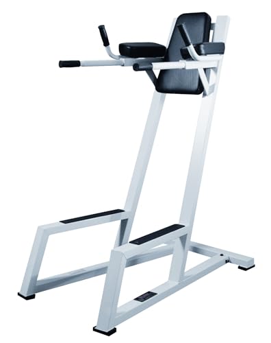 York Barbell Vertical Knee Raise with Dip Station White