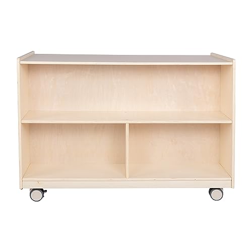 Angeles Double-Sided Storage Bookshelves Wooden