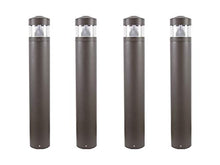 Solus LED Landscape Light Bollard 4-Pack 39" Bronze