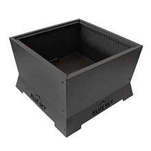 Blue Sky Outdoor Living Square Mammoth 28" Patio Smokeless Fire Pit with Spark Screen and Screen Lift