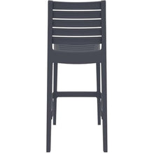 Home Square 29.5" Outdoor Bar Stool in Dark Gray - Set of 2