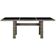 WEMYUFURN Garden Table Brown and Black Bistro Table Coffee Tables for Backyard Pool