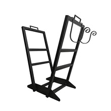 Tiuheyo Indoor and Outdoor Firewood Storage Rack Sturdy Iron Wood Stacking Rack with Firewood Support Frame, Wood Stacking Rack Storage Rack