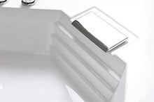 SIMBASHOPPING USA Whirlpool Bathtub Hydrotherapy 2 Persons 10 Water Jets Hot Tub 59" - Marbella