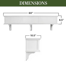 Good Directions 60 Inch Long Greenwich Vinyl Window Box Planter, Maintenance Free Cellular PVC, Outdoor Flower Box for Windows, Porch & Deck
