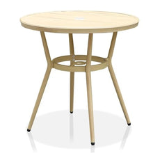 Borda Transitional 3-Piece Natural Metal Bistro Table and Chair Set