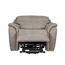 Folu Power Lift Recliner Chair with Heat and Massage, Gray Polyester Blend