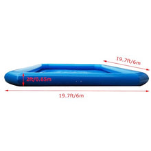 BREVELTION 19.7x19.7x2ft(6x6x0.65m) Inflatable Pool for Water Walking Ball Swimming PVC Pools for Water Playing Game Entertainment with 800W Blower Household and Commercial
