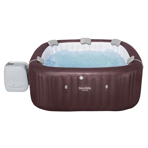 Bestway Maldives Inflatable Hot Tub Spa HydroJet Pro Burgundy