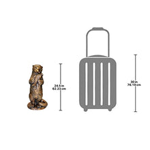 Design Toscano Standing Otter with Fish Cast Bronze Garden Statue Bronze