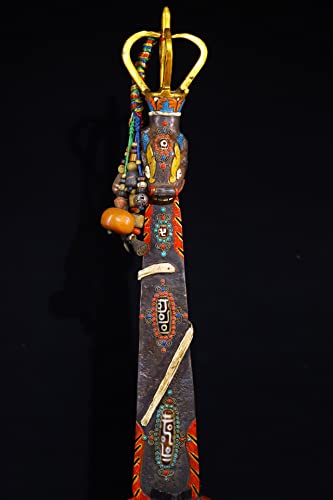 Generic Tibetan Temple Collection Dzi Beads Vajra Phurpa Magic Weapon
