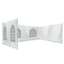 TentandTable 20x30 Party Tent Sidewall Kit Complete 4 PVC Vinyl Walls White