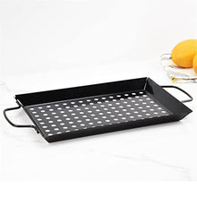 1pcs Large Non Stick Bbq Pans Grill Barbecue Basket Carbon Steel Fish Meat